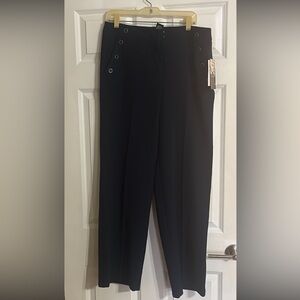 NWT Zac & Rachel Women's Navy BLUE Wide Leg Pant
W/Hardware Waist Tabs